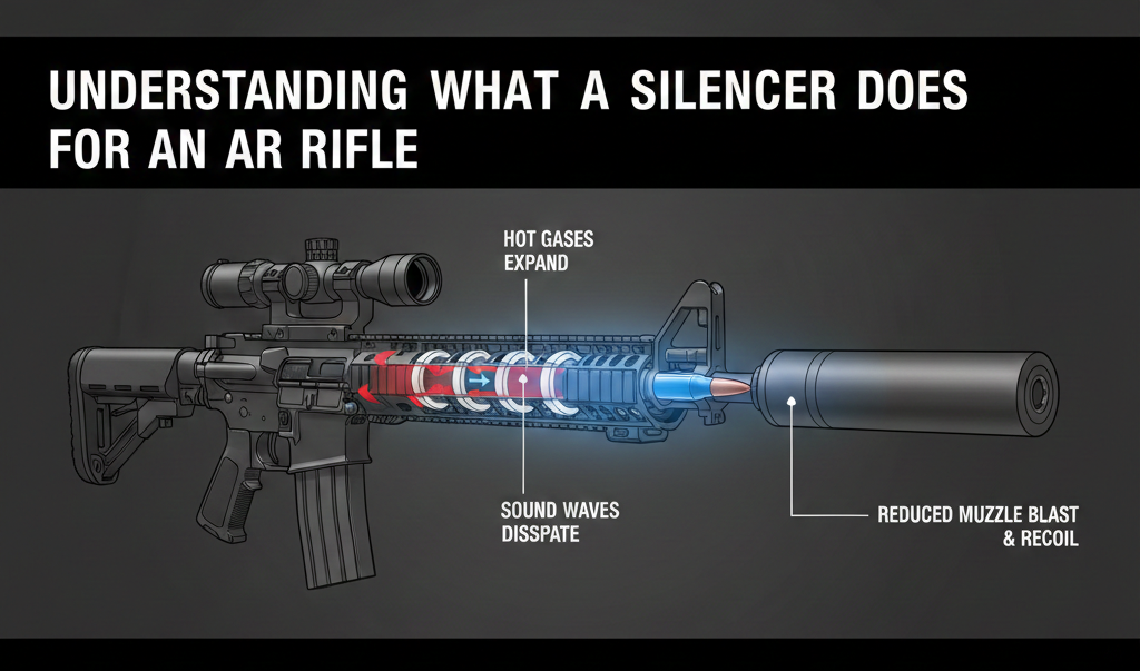 Silencer for AR Rifle
